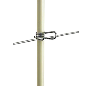 Poteau de clôture électrique en fibre de verre de 9,5 mm avec clips en acier inoxydable - Product Image 1