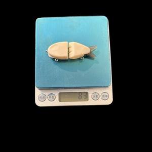 Vente en gros usine – Leurres de pêche ABS 65 mm 8,3 g non peints, corps vierges en vrac, leurres nageurs articulés simples pour la <span class=keywords><strong>truite</strong></span> - Product Image 3