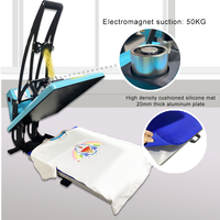 Presse à Chaud Électrique Semi-Automatique HCM-F502C AC 220V/380V Type Plaque pour Textiles, T-shirts, Tapis de Souris Multicolores Nouveau Modèle 1