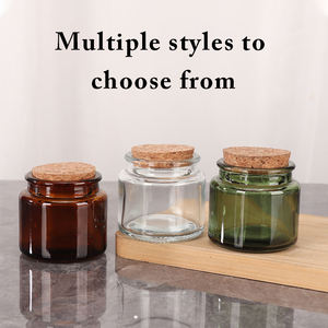 Venta caliente 100mL 200ml tarro <span class=keywords><strong>de</strong></span> vela <span class=keywords><strong>de</strong></span> vidrio marrón ámbar <span class=keywords><strong>con</strong></span> tapas <span class=keywords><strong>de</strong></span> <span class=keywords><strong>corcho</strong></span> decoración del hogar contenedores <span class=keywords><strong>de</strong></span> velas tarros <span class=keywords><strong>de</strong></span> soporte - Product Image 3