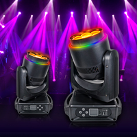 Lampu LED Bee Eye Moving Head 350W 7x40W RGBW 4in1 DMX512 25CH 26CH 30CH 58CH Efek Wash Strobe untuk DJ Pesta Pernikahan Klub