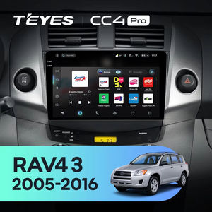 TEYES-Autoradio CC4 PRO pour Toyota <span class=keywords><strong>RAV4</strong></span> <span class=keywords><strong>3</strong></span> XA30 <span class=keywords><strong>2005</strong></span> - 2016 CarPlay Android Auto 2DIN, lecteur multimédia stéréo - Product Image 2