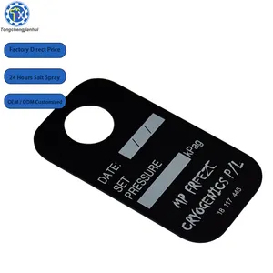 Custom Made High Quality Engraved Embossed Logo Anodized Aluminum or Sheet Metal Tag