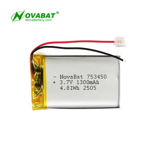 BIS KC 453450/553450/<span class=keywords><strong>653450</strong></span>/602030/602025/753450 3,7 В 1300 мАч 4.81wh настроенный Lipo аккумулятор для GPS трекер локатор - Product Image 1