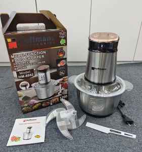 Robot culinaire <span class=keywords><strong>professionnel</strong></span> Hoffmans 6 en 1, 1800W, hachoir à <span class=keywords><strong>viande</strong></span> haute vitesse, kit éplucheur d'ail pour supermarché - Product Image 1