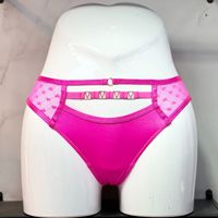 Culotte Sexy Haut de Gamme Femme, String Taille Basse Femme avec Boucle en V, Dentelle Épissée et Creuse