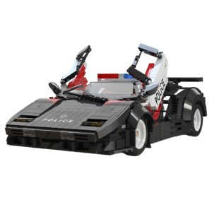 Xbert 66121 1383PCS Modèle de Voiture de Course Super Police de la Série Ingénierie à l'Échelle 1:8 en Blocs de Construction Jouet Éducatif Cadeau de Fête - Product Image 1