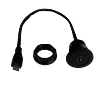 Cable de extensión Micro USB a prueba de agua macho a hembra para coche, barco, motocicleta, tablero de camión