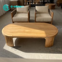 Vente en gros d'usine, mobilier de jardin, ensemble de canapés en teck, canapé en corde, chaise et table basse et table d'appoint pour villa, patio