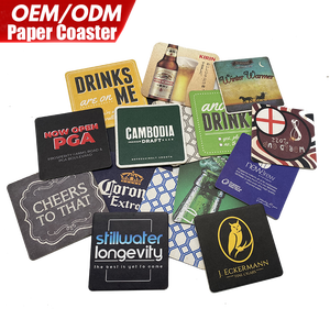 Wholesale Custom Printed Round Cheap Hotel Cardboard Water Absorbent Paper Drink Cup Cardboard Beer Pulp Coasters
