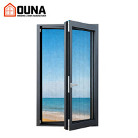 Fenêtre à battant en aluminium OUNA Factory, double vitrage trempé, insonorisée, à rupture de pont thermique, écoénergétique, certifiée NFRC CSA