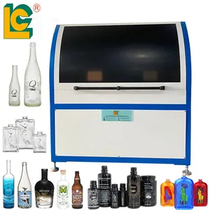 Factory Automatic Small Cosmetic Container Perfume Round Bottle Serigraphic Screen Printing Machine