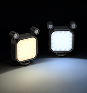 MAMEN-Lampe vidéo LED RVB portable, éclairage LED sans fil, micro Lavalier stéréo, micro couleur bicolore - Product Image 3