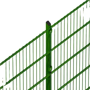 Germany standard 656 868 double rod fence panel, double wire fence panels