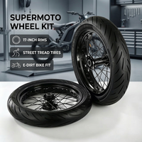 Kit de roues Supermoto Surron Light Bee X LBX 17 pouces, pneus 70 90-17 90 80-17, haute performance, pièces pour moto électrique tout-terrain