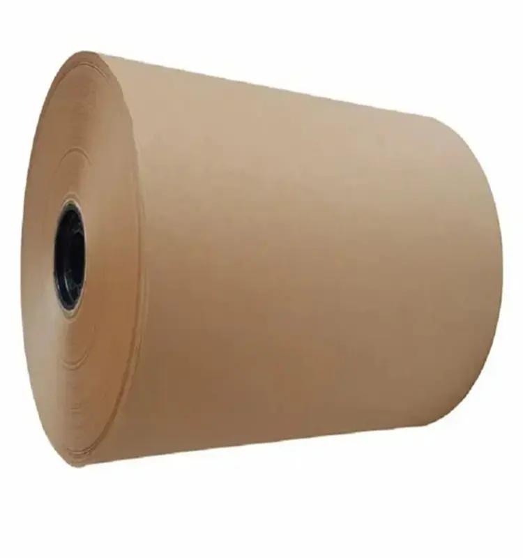 Low Cost Eco friendly 40-450GSM Custom Kraft Paper Roll Made in China