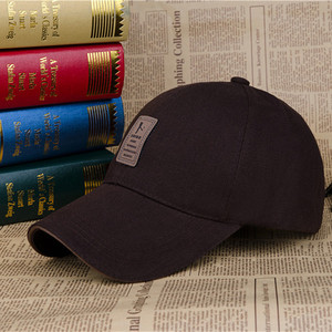 Baseball <b>Cap</b> <b>Navy</b> <b>Blue</b> Cotton Duckbill Sun Hat For Men With Logo Patch - Product Image 2