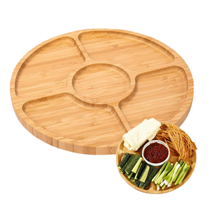 Bandeja de té de bambú Nan de un solo nivel de estilo clásico para el hogar, cocina, sala de estar, baño, mesa, bolsa de herramientas, uso - Product Image 1