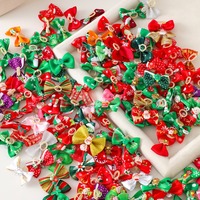 Noeuds pour chien personnalisés, assortiment de Noël (Père Noël, Bonhomme de neige), accessoires pour animaux de compagnie pour petits chiens, vente en gros