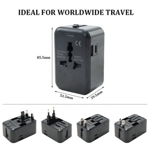 Chargeurs universels, adaptateur de voyage, chargeur mural pour téléphone portable avec USB et Type-C - Product Image 2