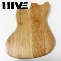 Cuerpo de guitarra eléctrica de madera maciza sin acabar JM, de aliso de alta calidad seleccionado por HIVE, para construcción personalizada con CNC DIY