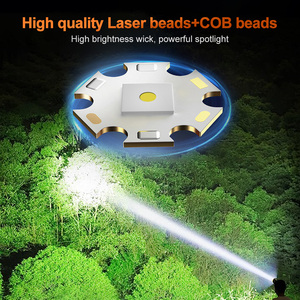 WOSEN LED extra lumineuse laser blanc COB aluminium affichage de la batterie numérique port USB pour lampe frontale de voyage et d'aventure - Product Image 2