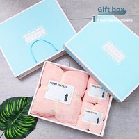 Ensemble de trois serviettes de bain imprimées 100 % coton, motif vintage mini, coffret cadeau, design boutique textile pour mariage