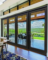 Portes en verre et aluminium modernes sur mesure pour les projets de bâtiments résidentiels et commerciaux