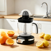 Extracteur de Jus Portable Rechargeable USB Orange, Mixeur Broyeur Blender pour Jus de Mangue et d'Ananas Pressé à Froid