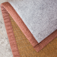Tapis de tapis tissé en fibre de bambou chinois