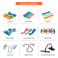 LIVEUP - Juego de Bandas de Resistencia para Ejercicio de Alta Calidad, Bandas Elásticas de Látex, Bandas de Resistencia para Hacer Ejercicio de Cadera