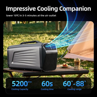 Mini climatiseur portable pour voiture, tente anti-moustiques, refroidissement par compresseur, idéal pour l'extérieur
