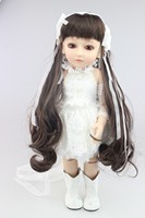 NPK BJD-Muñeca realista de vinilo de 45cm para niños, juguete de bebé de princesa hecha a mano