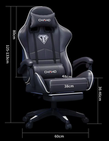 Chaise de bureau pivotante moderne en cuir, réglable en hauteur, extensible, avec fonction massage et refroidissement, confortable pour le gaming – Approvisionnement direct usine