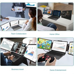 Extensor de pantalla plegable para portátil, monitores IPS duales de <span class=keywords><strong>14</strong></span> ", 1920x1200, frecuencia de actualización de 60Hz, Plug and Play para Windows/<span class=keywords><strong>Mac</strong></span> - Product Image 6