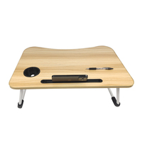 Portable pliable ordinateur portable plateau Table multifonctionnel ordinateur portable lit Table de bureau avec Port de Charge USB porte-gobelet pour lit
