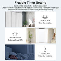 Relé Inteligente WiFi RF433 de 1 Canal con Control por Voz para Persianas Motorizadas, Módulo de Interruptor Inteligente para Cortinas