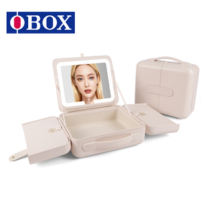 กระเป๋าเครื่องสำอาง OBOX กระเป๋าเดินทางขนาดกะทัดรัด สำหรับจัดเก็บเครื่องสำอางสำหรับช่างแต่งหน้าเจ้าสาว งานกลางแจ้ง - Product Image 2