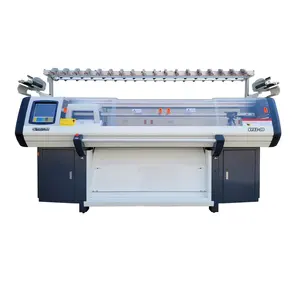 High speed computer flat knitting machine for sweater carpet