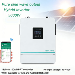 Sistema Solar Híbrido con Potencia de Salida de 3600W, Onda Sinusoidal Pura, Voltaje de Entrada de CC de 40-450V, Wifi Disponible para IOS y Android, HE200-4200-T Solar I - Product Image 1