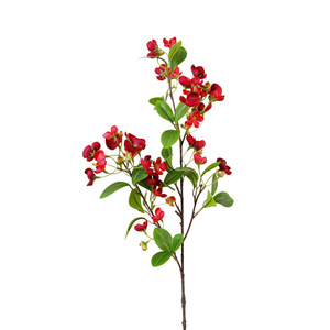 Fleurs artificielles rouges et violettes, haute simulation, pour décoration de mariage et arrangements en vase - Product Image 5