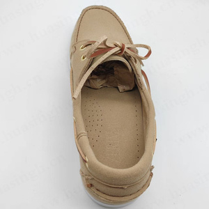 CXT,2025 Nuevos zapatos planos de cuero de gamuza para caminar diariamente Zapatos mocasines de color arena cómodos hechos a mano HSW095 - Product Image 5