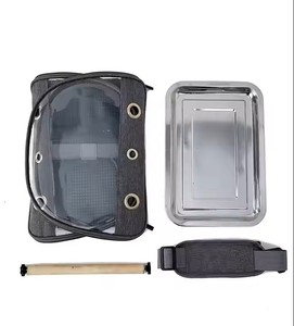 Chim nhỏ du lịch lồng tàu sân bay, xách tay chim nhỏ lồng dây kéo đóng cửa <span class=keywords><strong>in</strong></span> mô hình thoáng khí Túi du lịch chim - Product Image 6