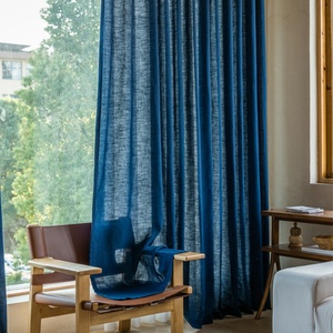 Linen <b>Curtains</b> for Living Room Environmental Protection Material Clot Light Filtering <b>Curtains</b> Factory Supply Custom Wholesale - Product Image 5