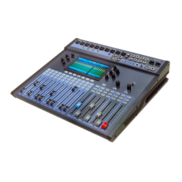 DM 16V 1.0 16-Channel Professional Digital Mixer with 48V Phantom Power 3-Band EQ XLR Inputs for Sound Mixing