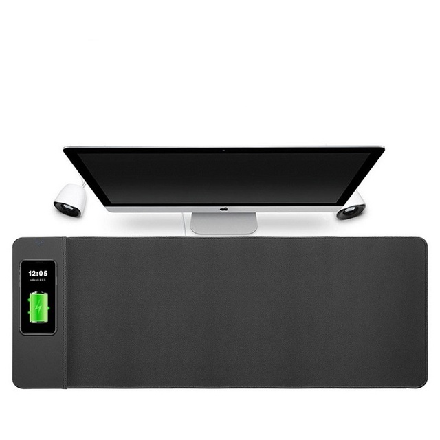Good Selling Wireless Charging Large Size 700X300mm 800X300mm 900X400mm Gaming Mouse Pad Custom Heating Desk Pad