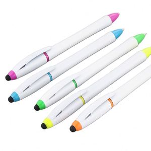 Multifunctional Double-Ended Highlighter Ballpoint <b>Pen</b> New Capacitive <b>Pen</b> with Printable Logo for Multi-Purpose Promotion - Product Image 2