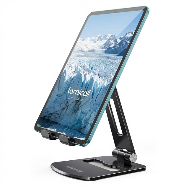 Lamicall DT05 New Stable Metal Tablet Mount Adjustable Desk Pad Holder Phone Stand Dock Bracket Cradle For 4-13 Inch Office