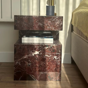 Doğal Mermer Sehpa Tasarımı Ev Mobilyası Çok Renkli Masa Lüks Taş Sütun Mermer Kaide Sehpa Marmol Mesa - Product Image 5