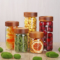 Bocaux en verre scellés Stockage en gros Verrerie de cuisine Grain Stockage des aliments Thé Grain de café Bouteille Maison Bocal de stockage en verre